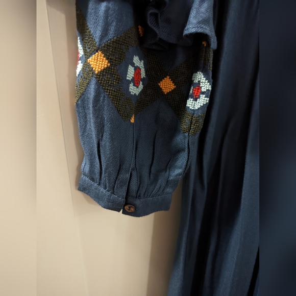 NWT Anthropologie Love Sam embroidered midi dress - Picture 7 of 10